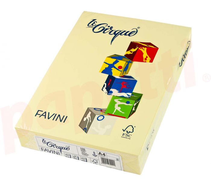 Carton color 160g/mp a4 galben deschis Favini Favini imagine 2022 caserolepolistiren.ro